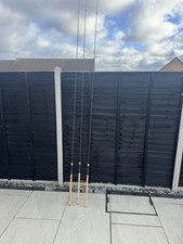 3 x Greys AirCurve MKII 10ft 3.25lb Cork Carp Rods 50 mm butt rings 