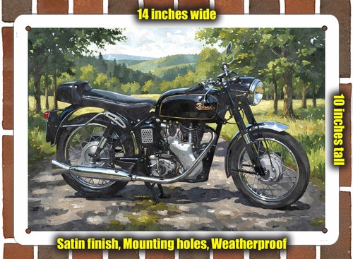 Metal sign 1962 velocette - metal,