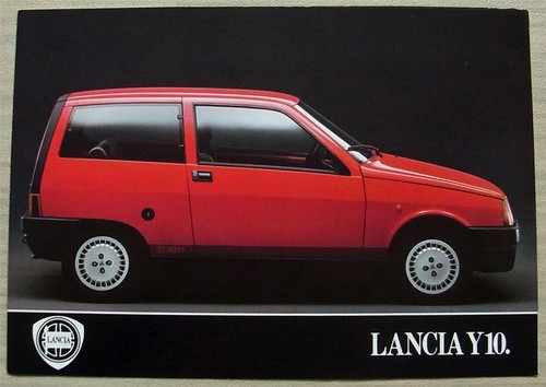 Lancia y10 car sales brochure - lancia,
