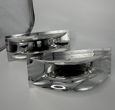 2pcs CHROME 17" x 6"  1 3/8"