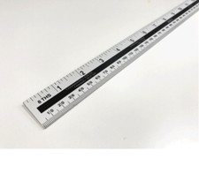 1 METRE ALUMINIUM RULER RULE METRESTICK STICK DIY ENGINEERS  CARPENTER  SCALES