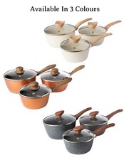Non Stick Saucepan Set With
