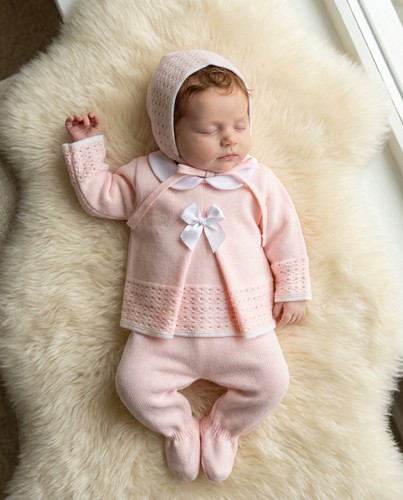 Baby girl knitted pce outfit - baby,