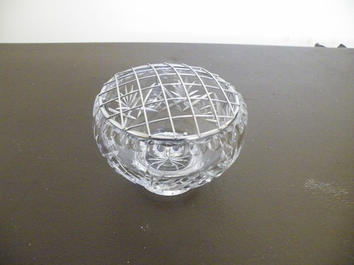 Small vintage cut glass - cut, rose
