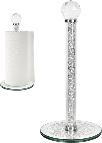 Silver crystal round - silver,