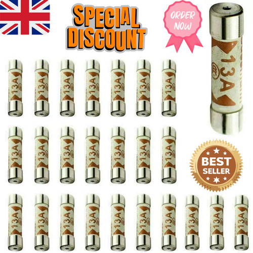100x 13a domestic fuses plug - 100x,