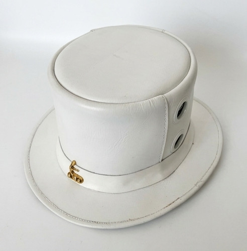 Handmade white genuine leather - white,