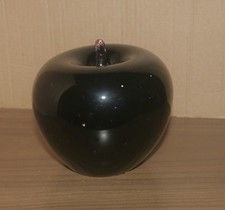 Dark Red Glass Apple