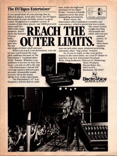 1984 electro voice ev - •, electro-voice