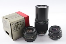 Manual Focus Camera Lenses Inc Olympus, Canon & Pentax Working x 3