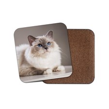 Pretty Birman Cat Coaster -