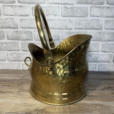 Vintage Brass Coal Scuttle