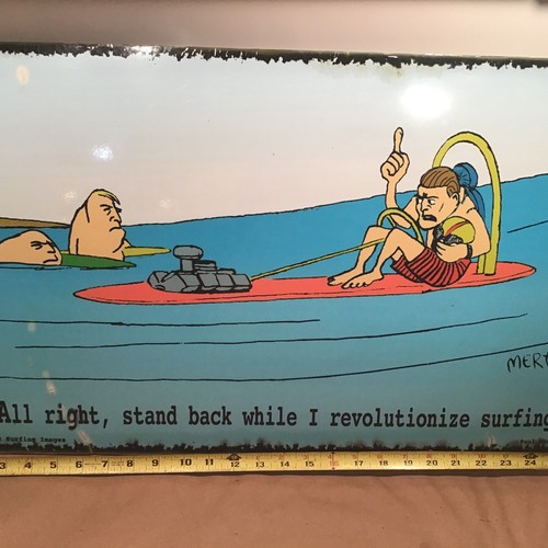 Vtg surfboard jetboard cartoon - vtg,