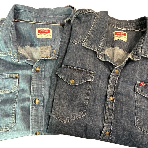 Wrangler denim pearl snap - wrangler,
