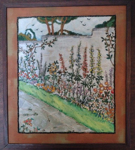 Antique needlepoint embroidery - needlepoint,