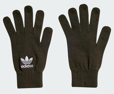 Adidas Originals Gloves Mens Knitted IY4639 Military Green 100% Genuine New