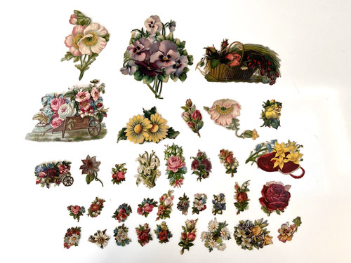 Victorian die cut - cut, scraps