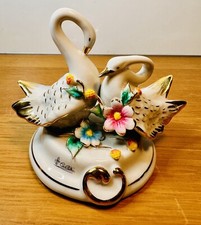 Capodimonte Swans  Porcelain