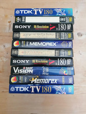 10 VHS Video Cassette Tapes