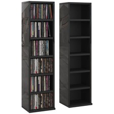 HOMCOM Set of 2 CD Storage