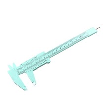 Vernier Caliper 150mm Mini Double Scale Plastic Ruler Measuring Tool Green