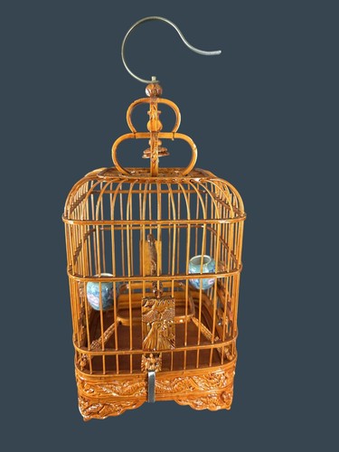 Vtg handmade chinese bamboo - handmade,