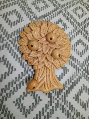 Decorative salt dough apple - decorative,