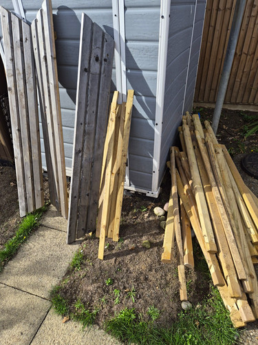 Raised wooden garden - raised, pond