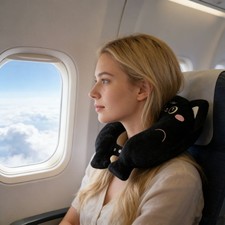 2-Black Cat Fluffy Cover U