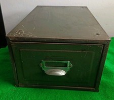Vintage Green Metal Drawer