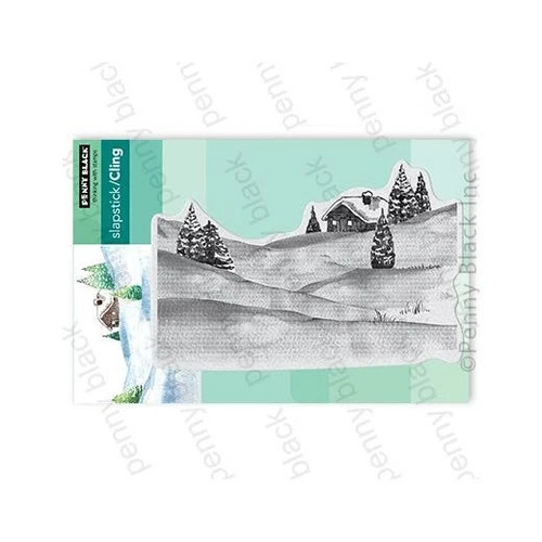 Penny black cling - black, rubber