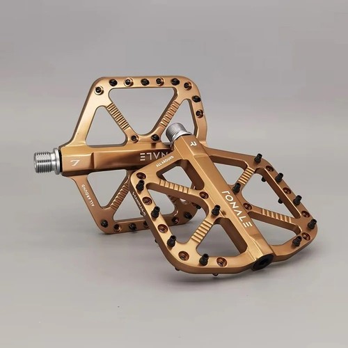 Mtb bike pedals brown cnc - pedals,