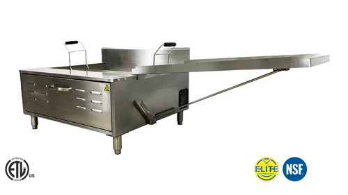 Nsf flat bottom counter - bottom, top