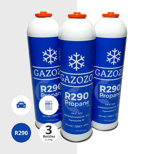 R290 refrigerant gas - x,