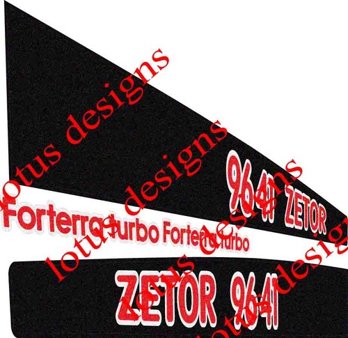 Zetor 9641 stickers - /, decals