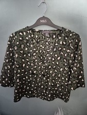 Primark Size 8 Green Leopard