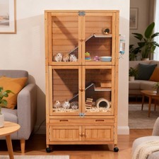 Wooden Hamster Cage with