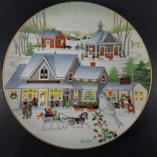 Betsy bates christmas - christmas, plate