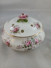 Royal Albert Lavender Rose Pomander Bowl Pink White Bone China 2nd Quality