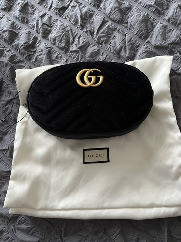 Velvet gucci marmont belt - belt, bag