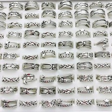 30pcs Silver Colour Rings
