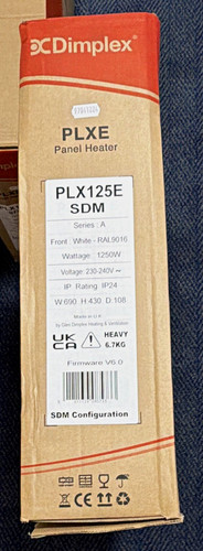 Dimplex plx125e 1250w panel - 1250w,