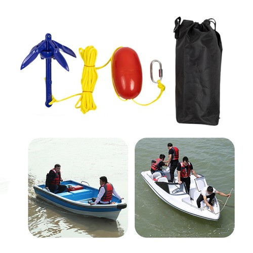 Folding grapnel boat anchor - boat,
