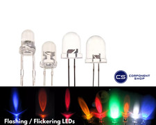 Ultra Bright Flashing / Flickering LEDs 3mm/5mm/8mm/10mm Multi Colour UK Seller