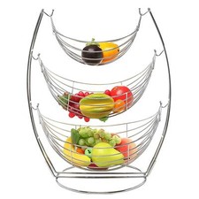 Chrome fruit basket - chrome, vegetable
