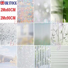 2M/Roll Bubble Free Frosted Window Film Self Adhesive Etched Privacy Glass Vinyl