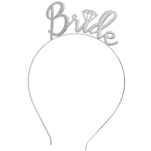 Metallic bride headband - metallic, 'bride'