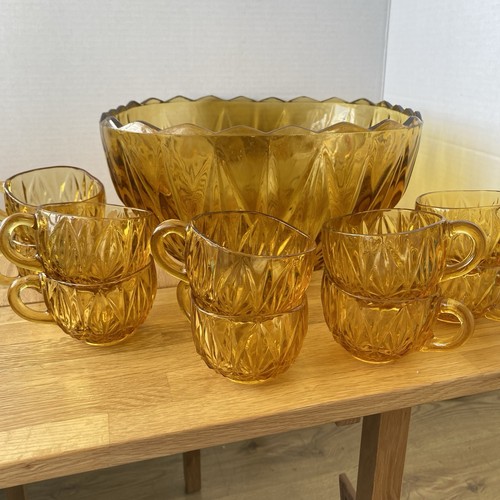 Vintage amber glass - amber,