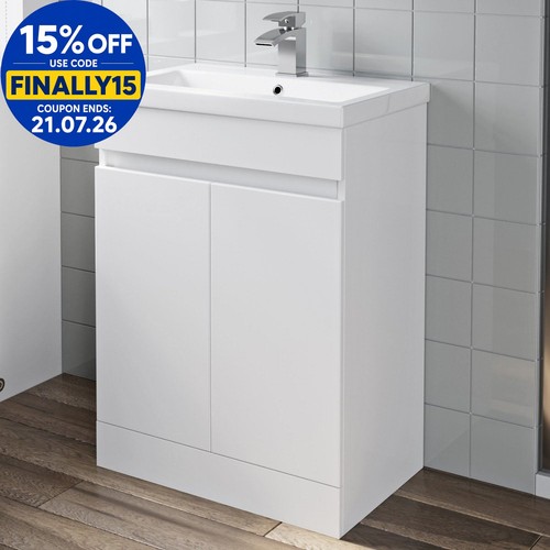 600mm freestanding vanity unit - 600mm,
