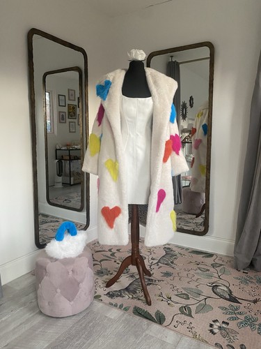 Jayley rainbow heart faux - jayley,
